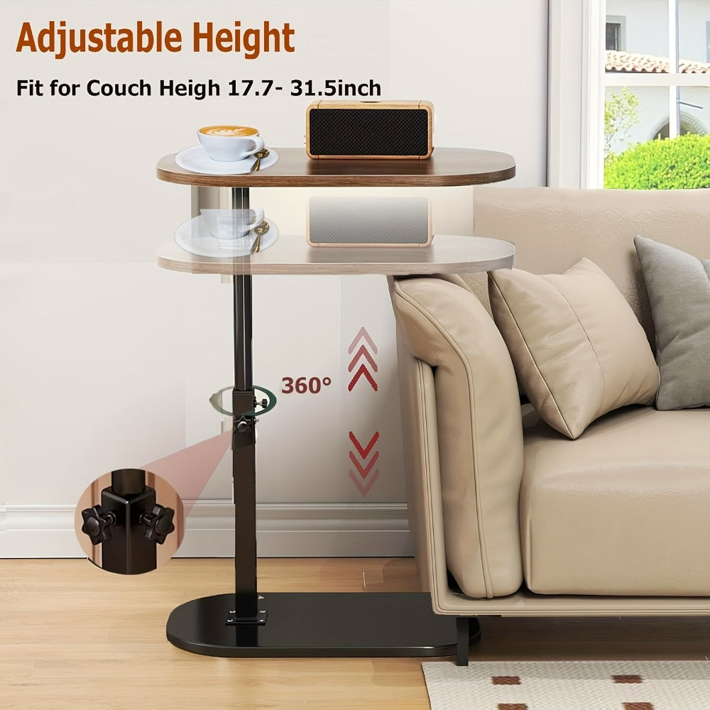 Rolling Black Side Table product detail 2