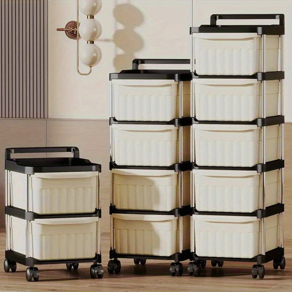 Rolling Storage Cart – Multi-Drawer Home & Craft Organiser – feature reference