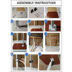 Rotating Brown Side Table product detail 8