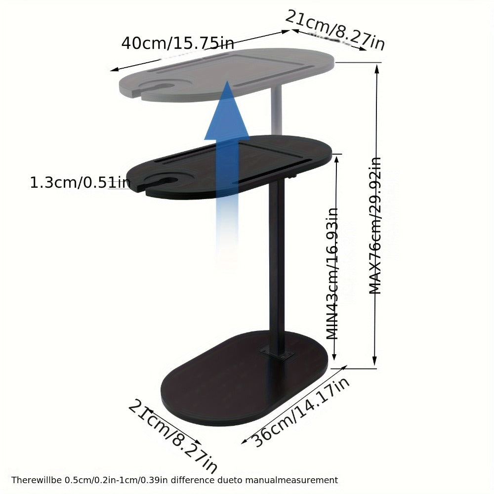 Rotating Glass End Table product detail 4