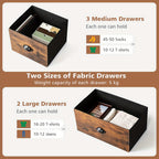 Rustic Fabric Chest Of Drawers product detail 2