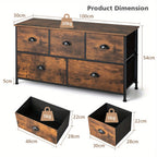 Rustic Fabric Chest Of Drawers product detail 4