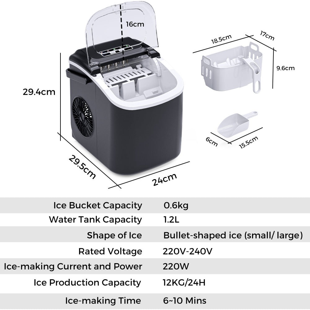 Self-Cleaning Countertop Ice Maker - 2.2L for Kitchen – additional product view 9