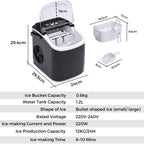 Self-Cleaning Countertop Ice Maker - 2.2L for Kitchen – additional product view 9