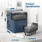Self-Cleaning Countertop Ice Maker - 2.2L for Kitchen – feature reference
