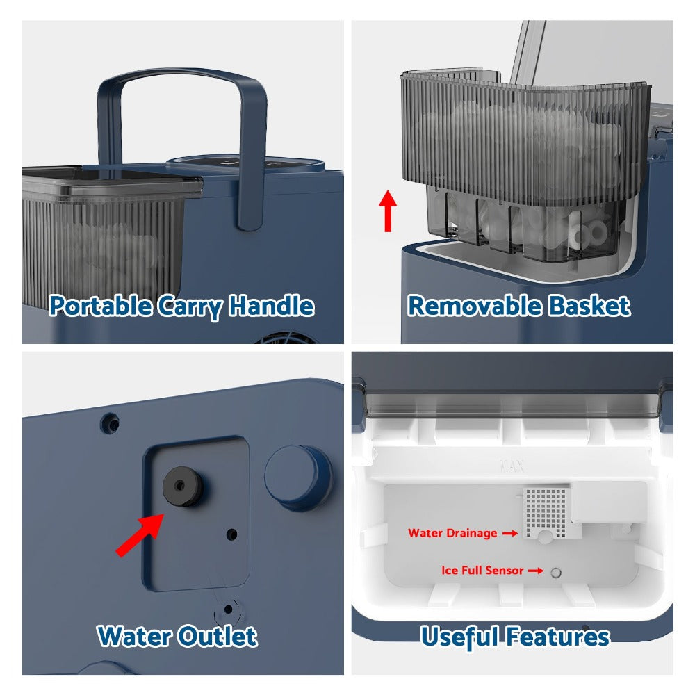 Self-Cleaning Countertop Ice Maker - 2.2L for Kitchen – main product view