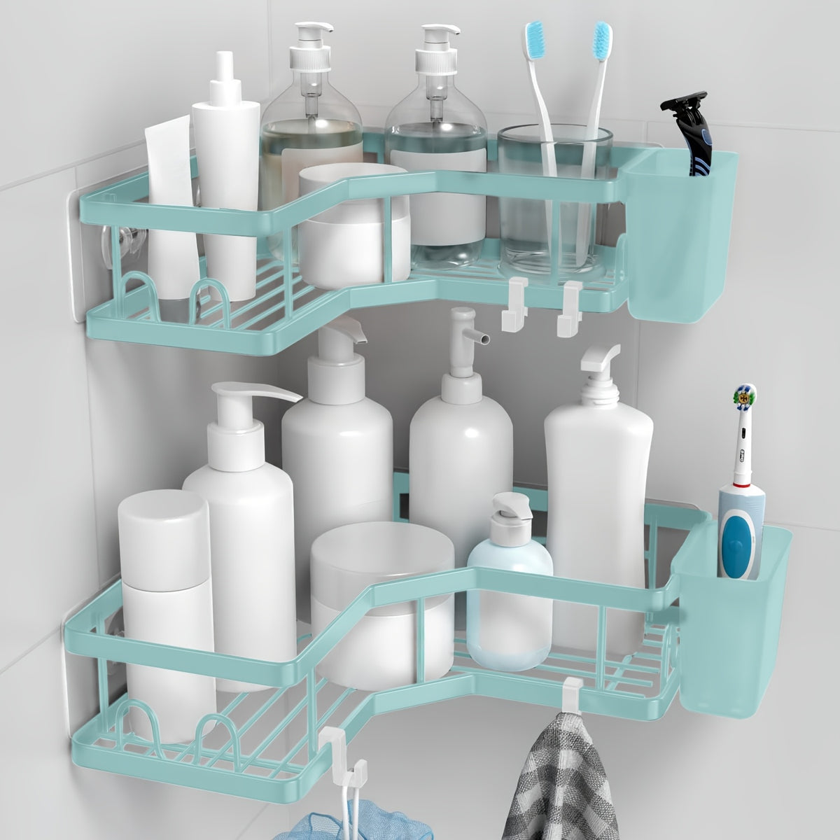 Shower Caddy Organiser - 2-Piece Stainless Steel for Bathroom – additional product view 23