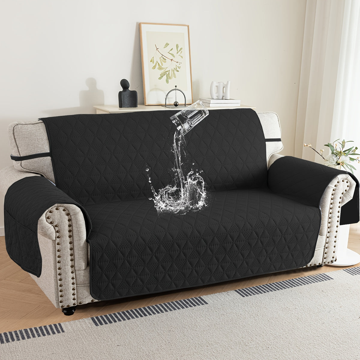 Side-Pocket Non-Slip Dog Sofa Cover - living rooms and pet-friendly – additional product view 23