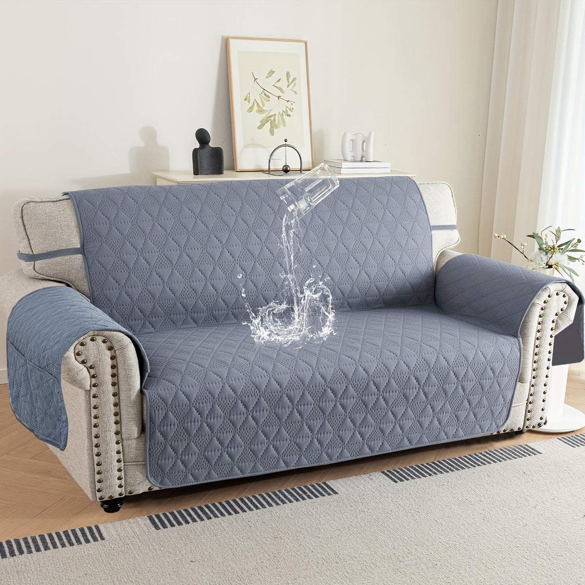 Side-Pocket Non-Slip Dog Sofa Cover detail view 4 for Australian shoppers