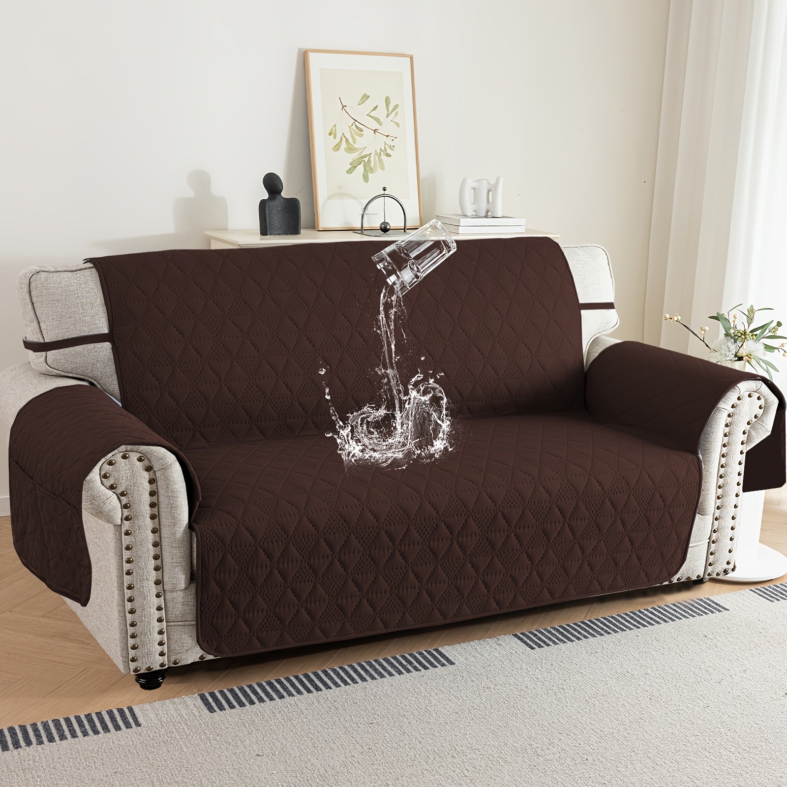 Side-Pocket Non-Slip Dog Sofa Cover detail view 5 for Australian shoppers