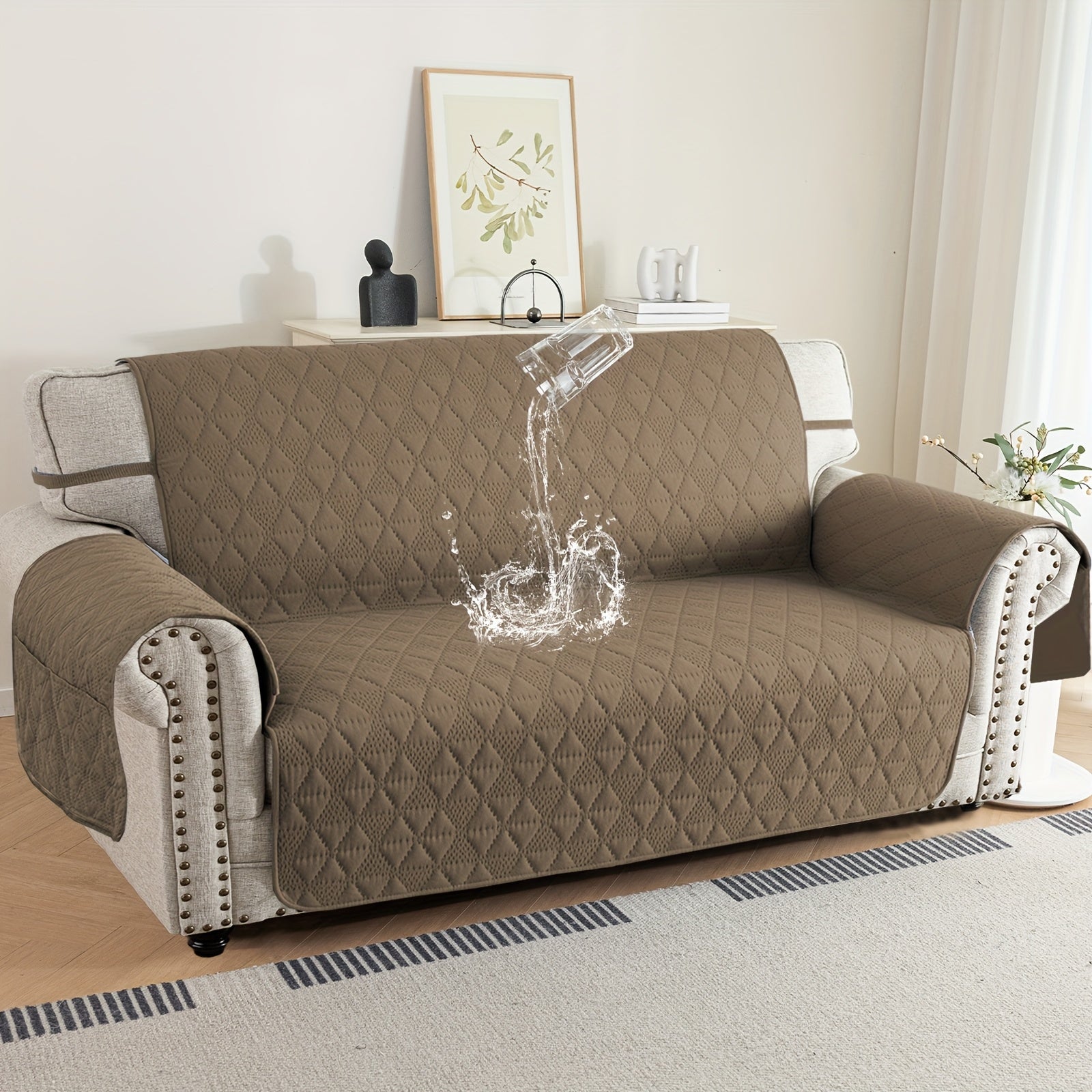 Side-Pocket Non-Slip Dog Sofa Cover detail view 6 for Australian shoppers