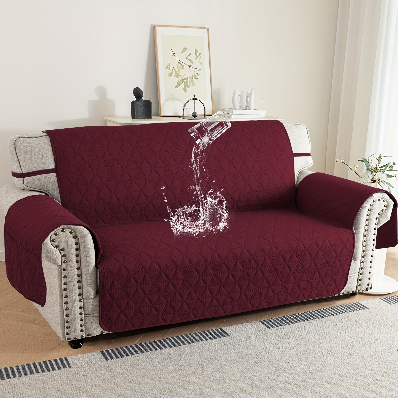 Side-Pocket Non-Slip Dog Sofa Cover - living rooms and pet-friendly – additional product view 29