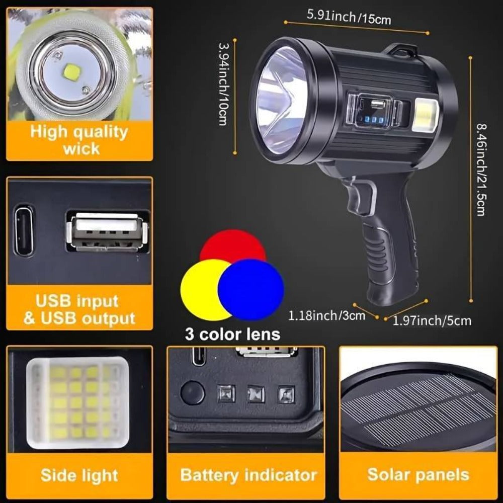 Six-Mode Rechargeable LED Spotlight detail view 10 for Australian shoppers