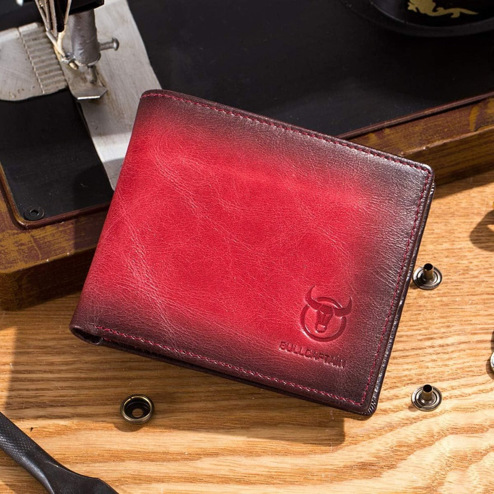 Slim RFID Leather Wallet for Men – Bifold with Dual ID Windows – additional product view 9