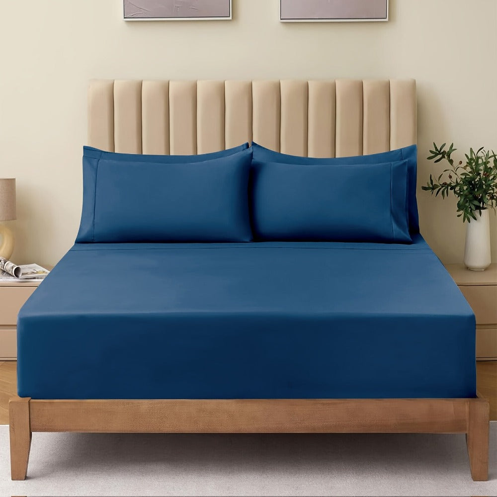 Soft Bed Sheet Set – 3-Piece 40cm Deep-Pocket Bedding – alternate product view