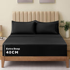 Soft Bed Sheet Set – 3-Piece 40cm Deep-Pocket Bedding – product detail angle