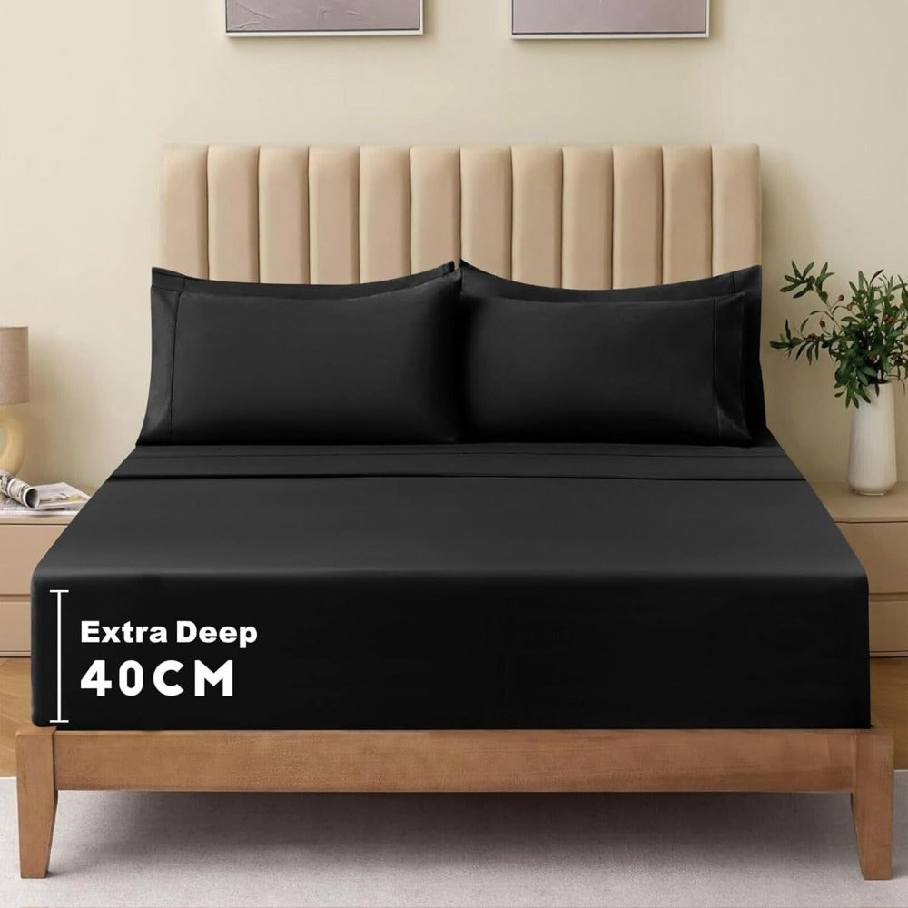 Soft Bed Sheet Set – 3-Piece 40cm Deep-Pocket Bedding – design and construction details