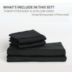 Soft Bed Sheet Set – 3-Piece 40cm Deep-Pocket Bedding – additional product view 16