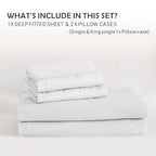Soft Bed Sheet Set – 3-Piece 40cm Deep-Pocket Bedding – additional product view 30