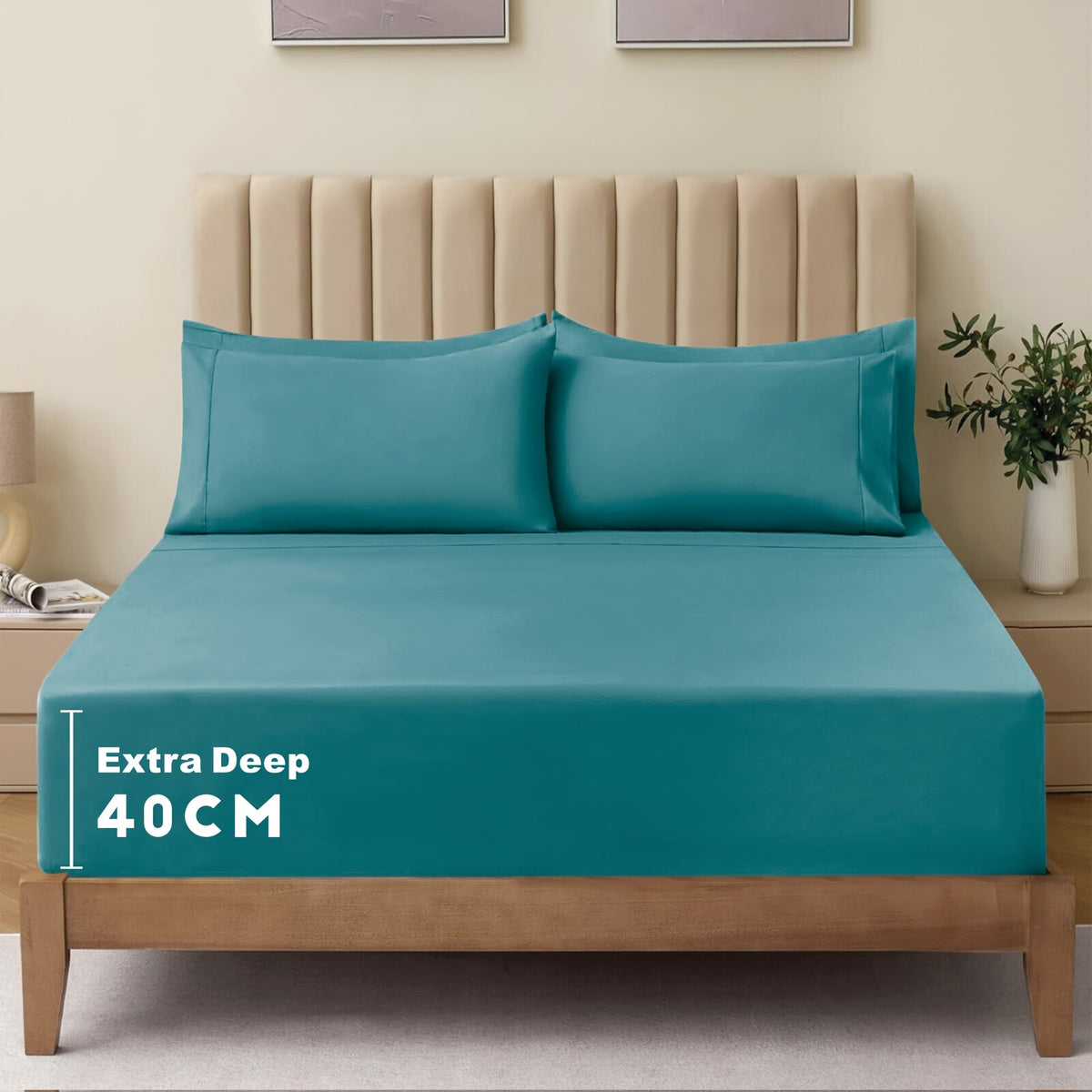 Soft Bed Sheet Set – 3-Piece 40cm Deep-Pocket Bedding – additional product view 35