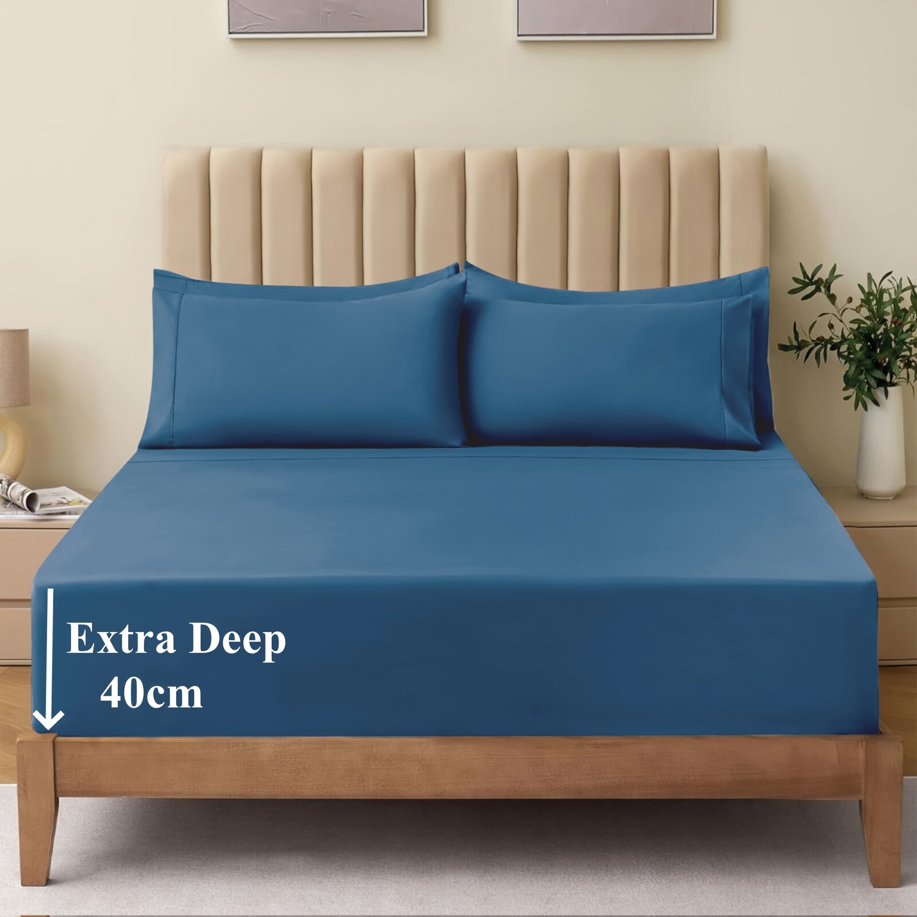 Soft Bed Sheet Set – 3-Piece 40cm Deep-Pocket Bedding – additional product view 43