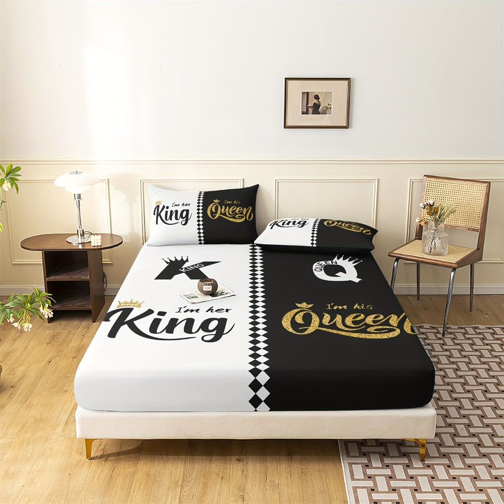 Soft Bed Sheet Set – 3-Piece Deep-Pocket Bedding – alternate product view