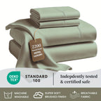 Soft Bed Sheet Set – 4-Piece 36cm Deep-Pocket Bedding – additional product view 10