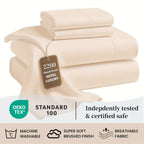 Soft Bed Sheet Set – 4-Piece 36cm Deep-Pocket Bedding – additional product view 16