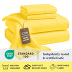 Soft Bed Sheet Set – 4-Piece 36cm Deep-Pocket Bedding – additional product view 22