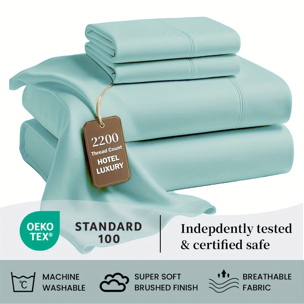 Soft Bed Sheet Set – 4-Piece 36cm Deep-Pocket Bedding – additional product view 25