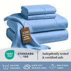 Soft Bed Sheet Set – 4-Piece 36cm Deep-Pocket Bedding – main product view