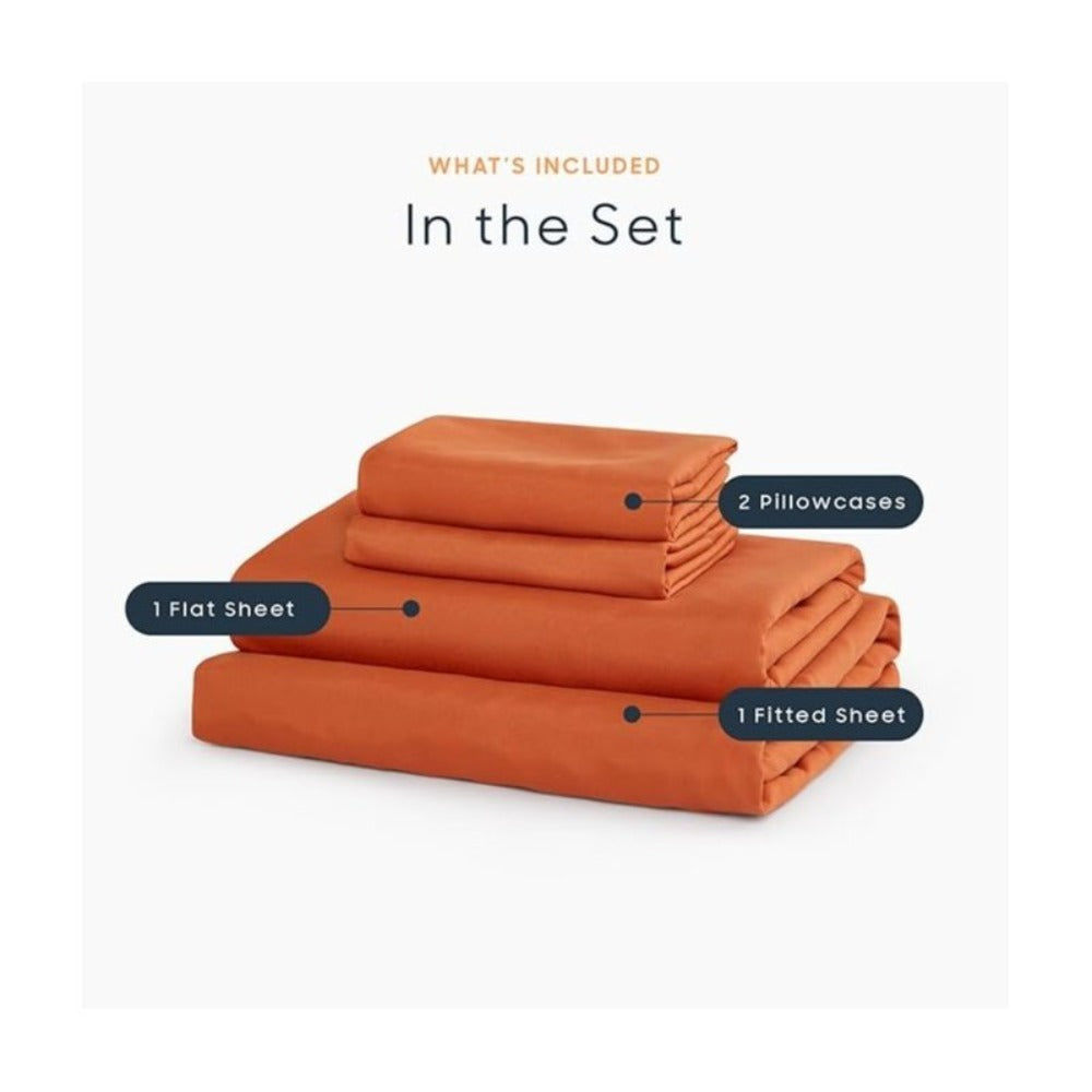 Soft Bed Sheet Set – 4-Piece Cooling Deep-Pocket Bedding – additional product view