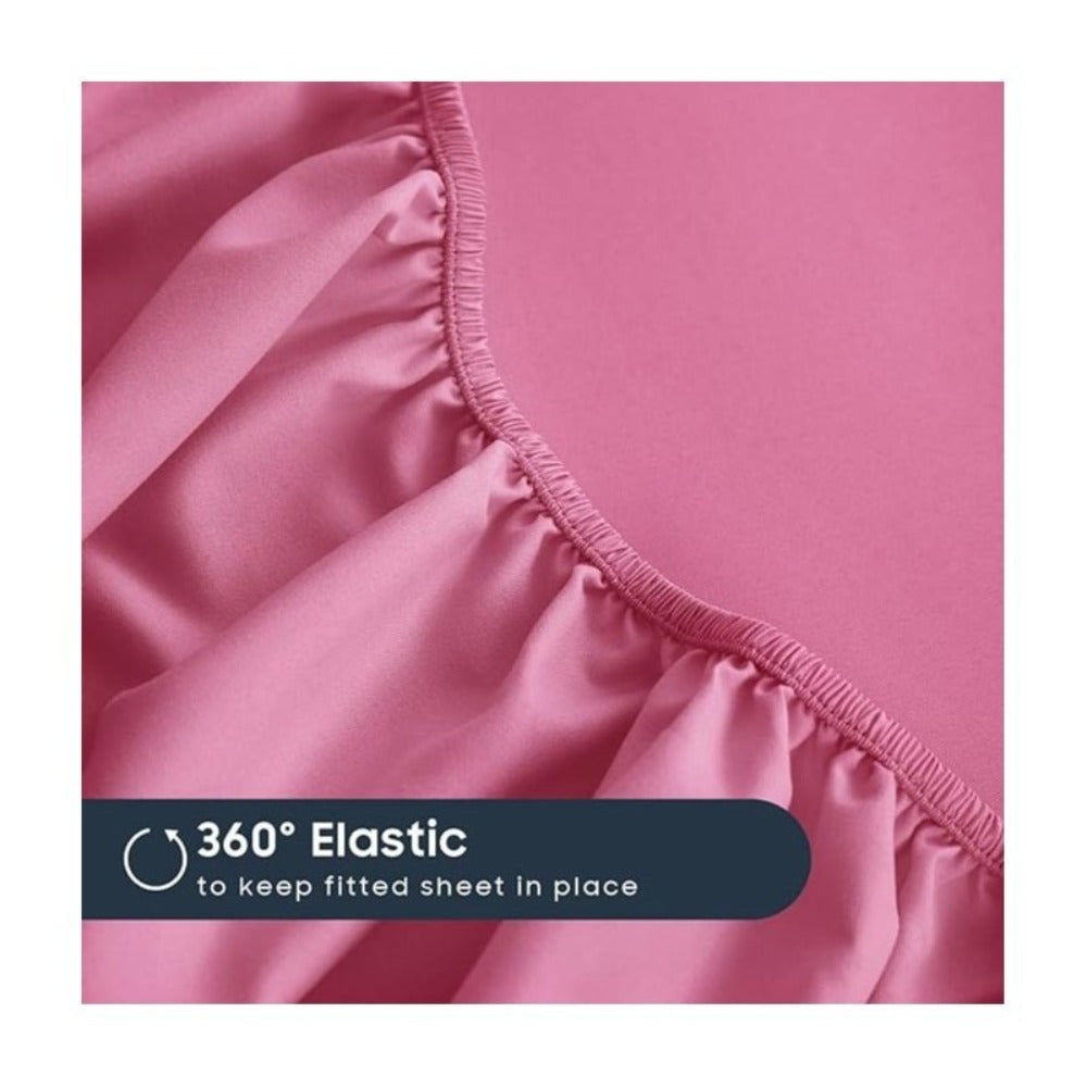 Soft Bed Sheet Set – 4-Piece Cooling Deep-Pocket Bedding – additional product view 10