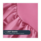 Soft Bed Sheet Set – 4-Piece Cooling Deep-Pocket Bedding – additional product view 10