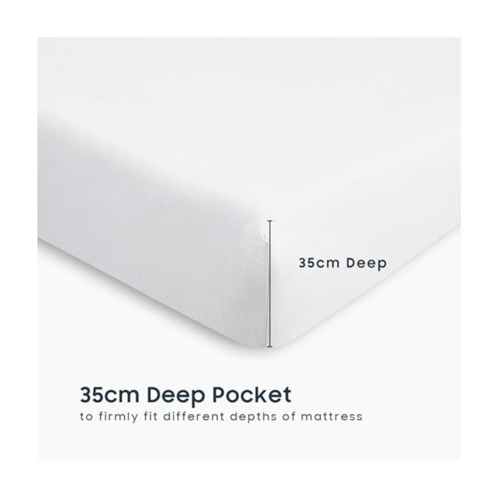 Soft Bed Sheet Set – 4-Piece Cooling Deep-Pocket Bedding – additional product view 14