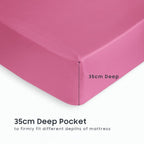 Soft Bed Sheet Set – 4-Piece Cooling Deep-Pocket Bedding – additional product view 9