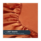 Soft Bed Sheet Set – 4-Piece Cooling Deep-Pocket Bedding – feature reference