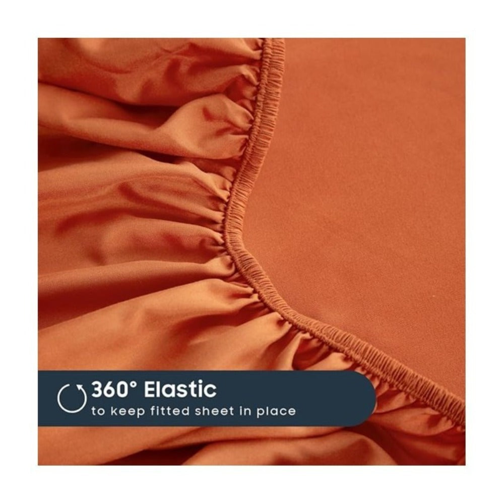 Soft Bed Sheet Set – 4-Piece Cooling Deep-Pocket Bedding – feature reference