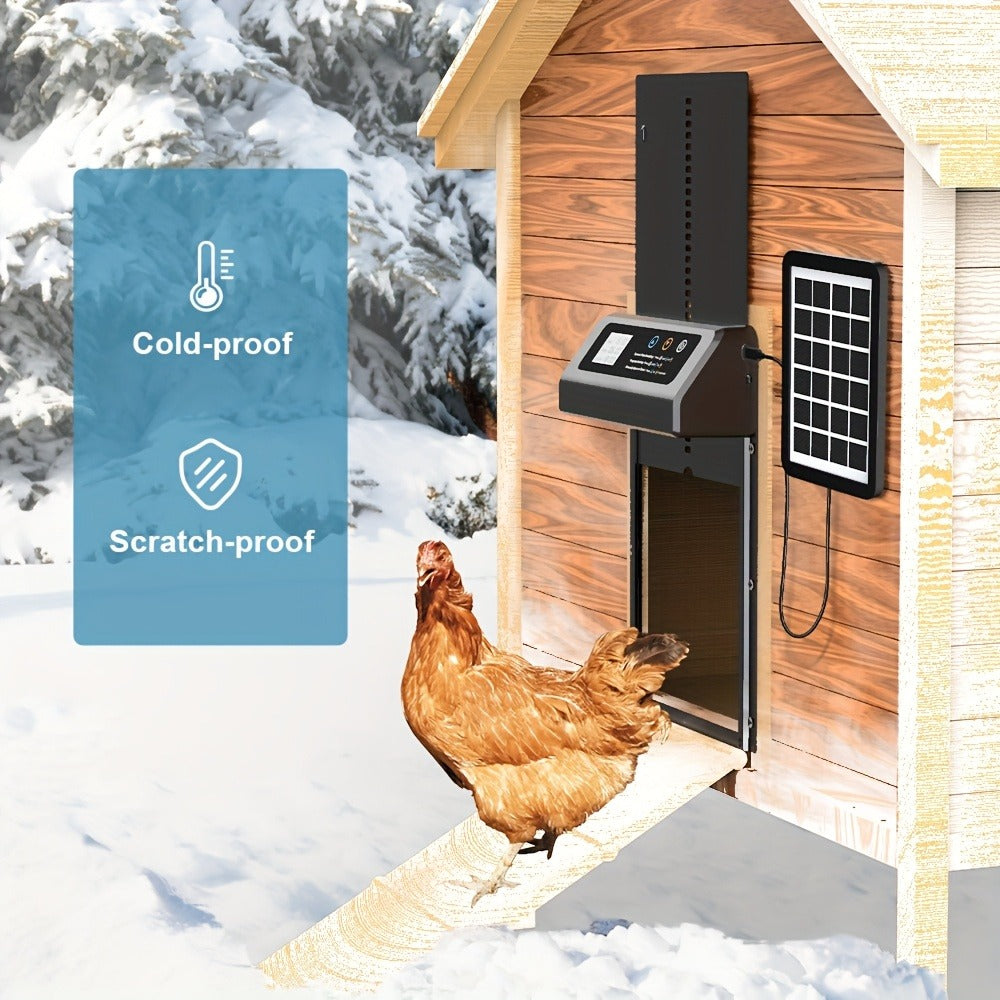 Solar Chicken Coop Door - Timer and Light Sensor Control – additional product view