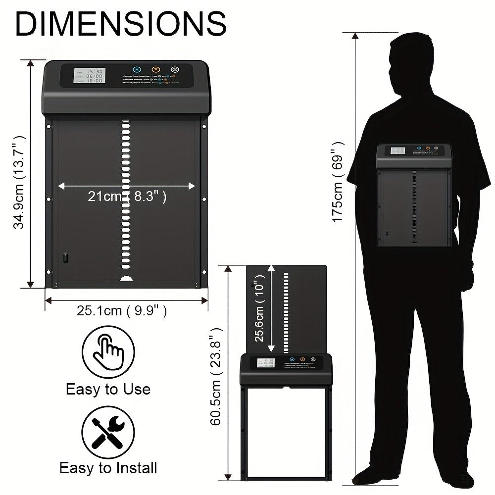 Solar Chicken Coop Door - Timer and Light Sensor Control – product detail angle