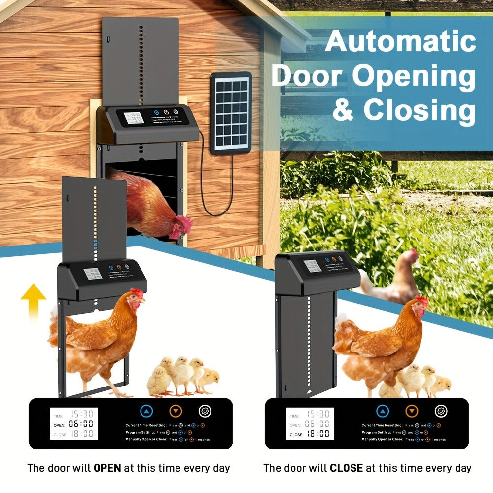 Solar Chicken Coop Door - Timer and Light Sensor Control – design and construction details
