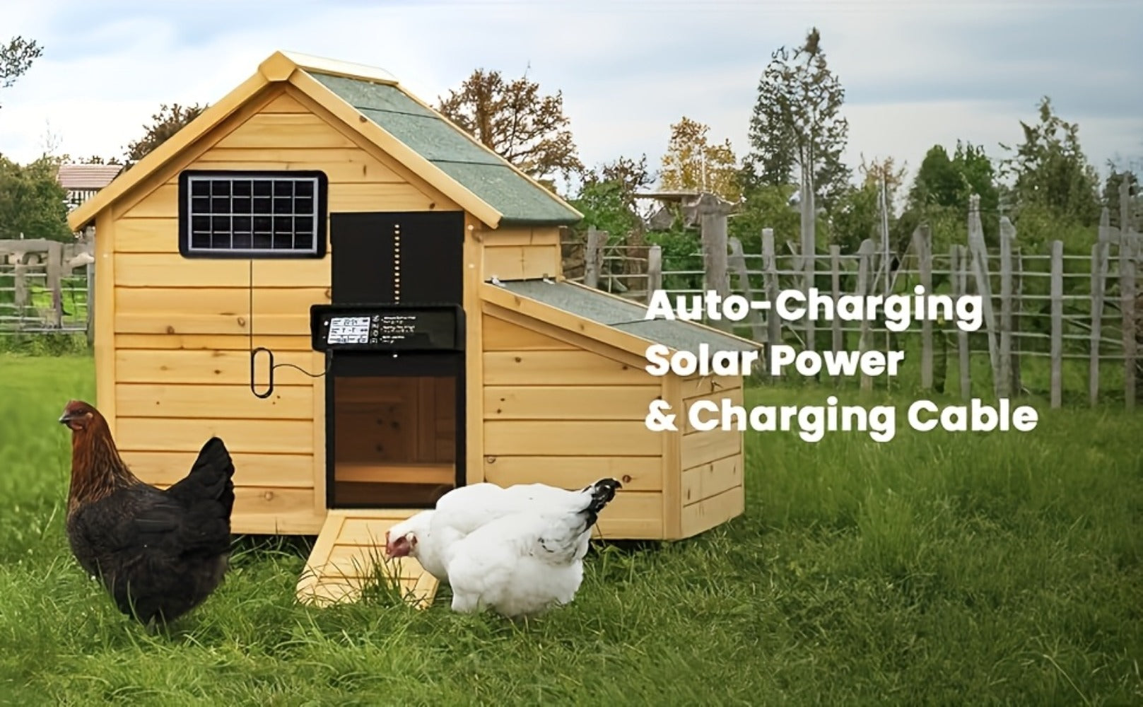Solar Chicken Coop Door - Timer and Light Sensor Control – additional product view 11