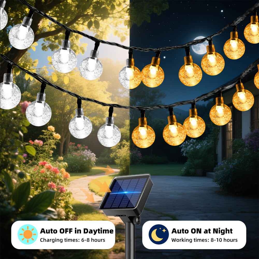 Solar Crystal Ball String Lights detail view 6 for Australian shoppers
