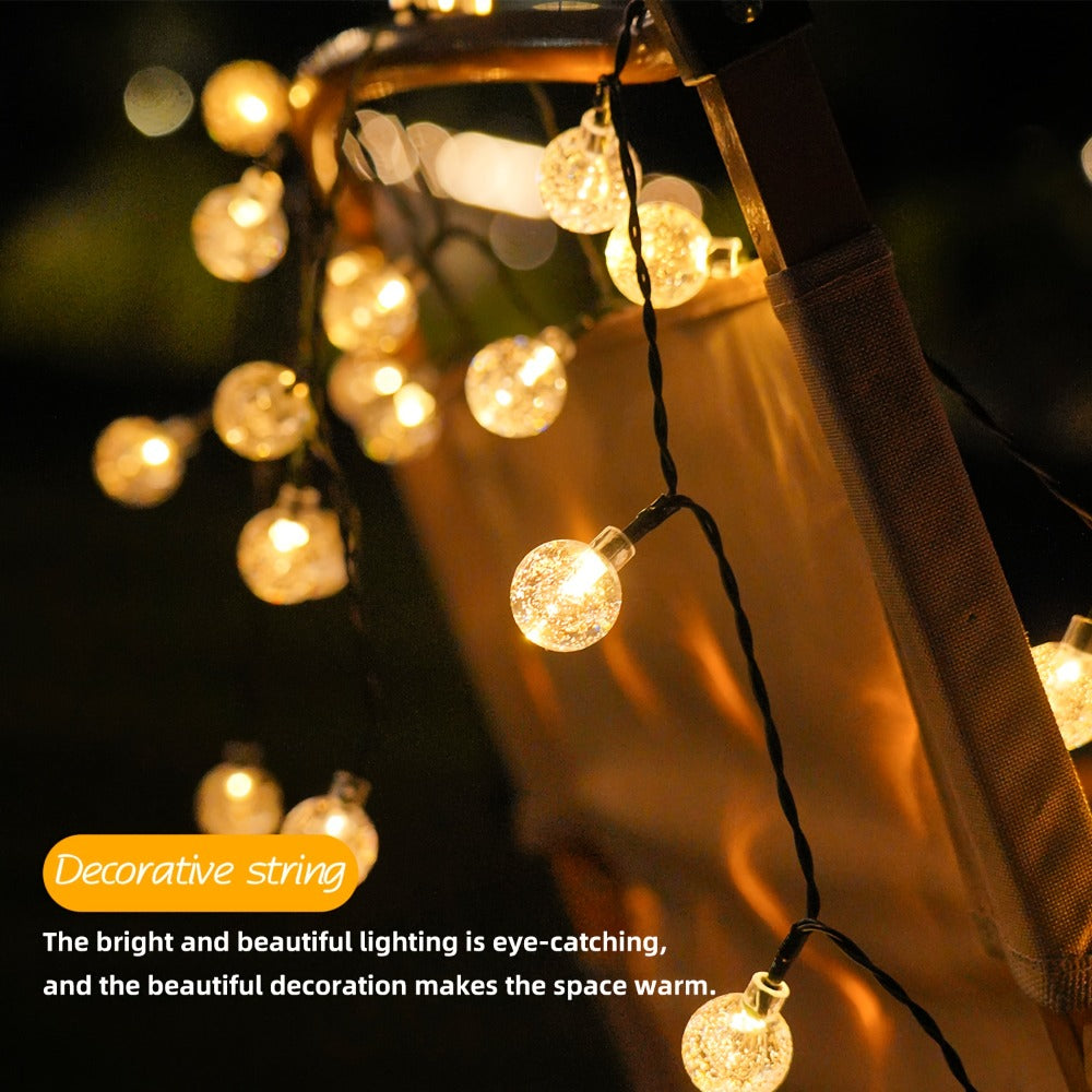 Solar Crystal Ball String Lights detail view 4 for Australian shoppers