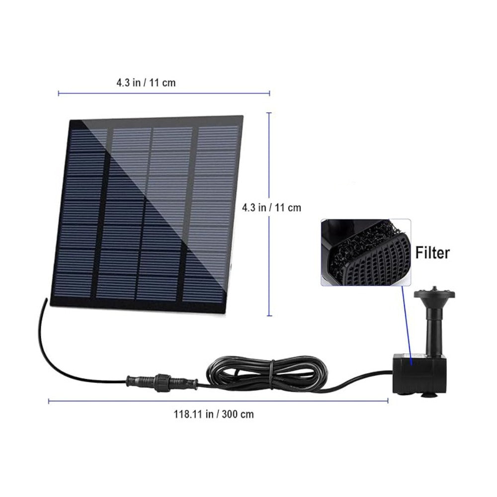 Solar Fountain Pump with 11 Nozzles product detail 2