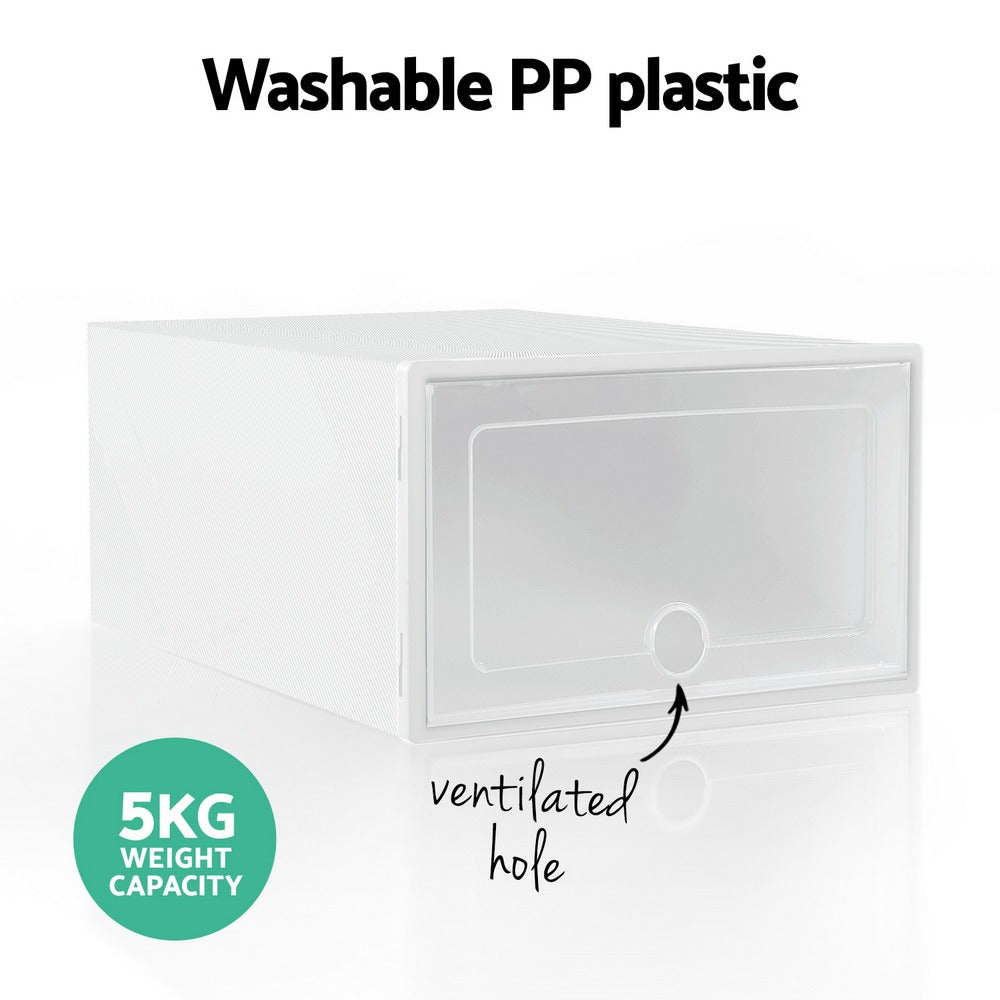 Stackable Plastic Shoe Storage Cabinet product detail 6