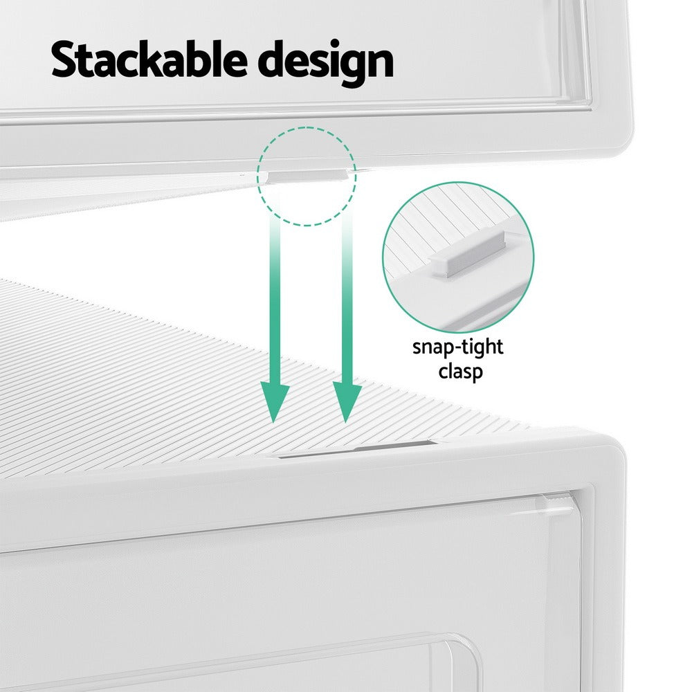 Stackable Plastic Shoe Storage Cabinet product detail 5