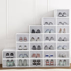 Stackable Plastic Shoe Storage Cabinet for organised Australian homes