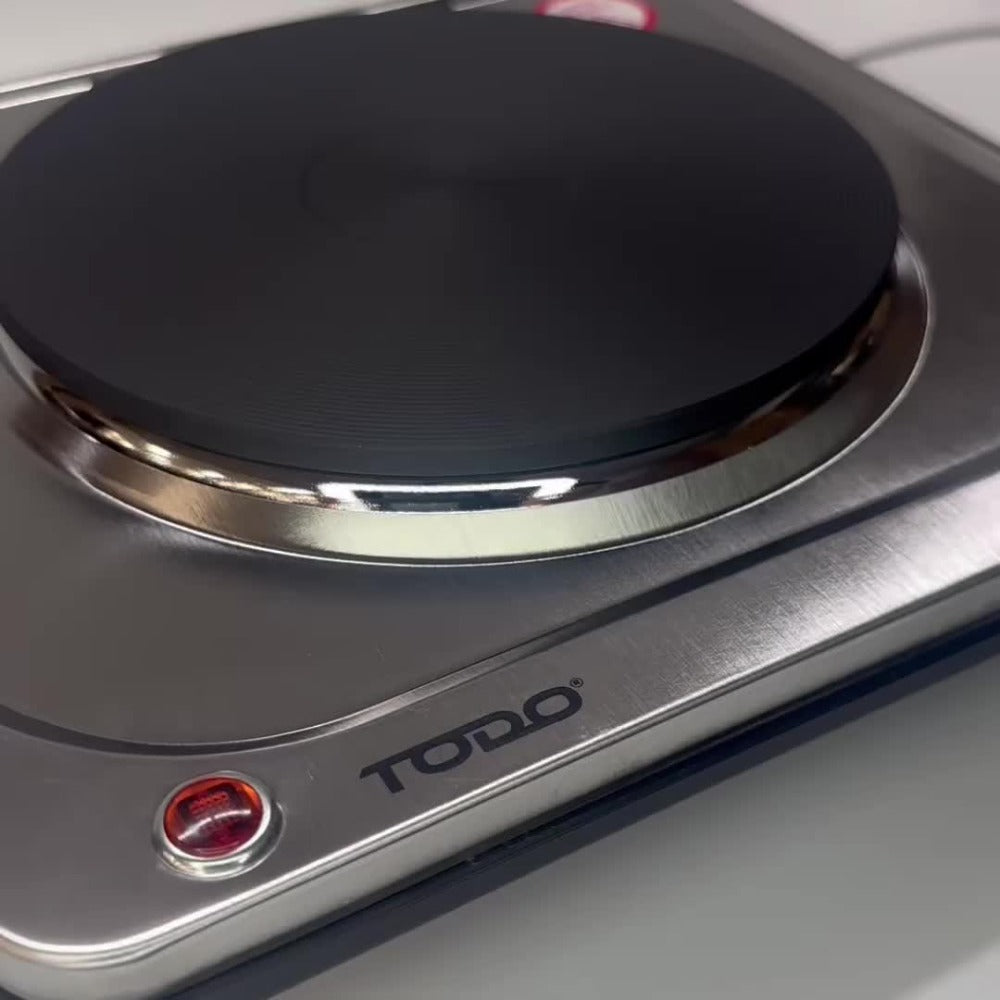 Stainless Steel 1500W Portable Single Electric Hotplate - compact – product detail angle