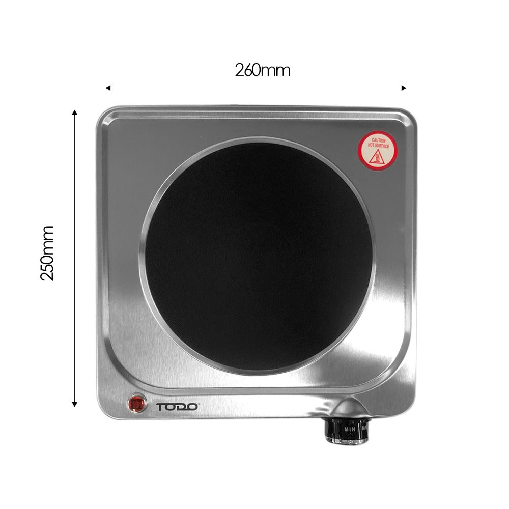 Stainless Steel 1500W Portable Single Electric Hotplate - compact – additional product view 11